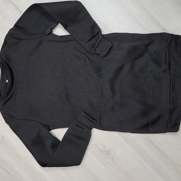 Blushmark small long sleeve black dress with Scoop neck and pockets NWT - Picture 1 of 8